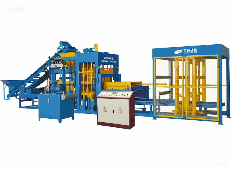 Fully Set Concrete Block construction machine